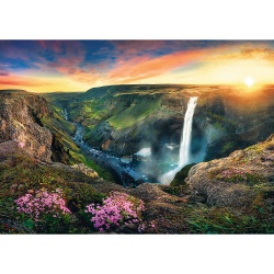 PUZZLE TREFL 2000 CASCADA HAIFOSS ISALNDA - Img 2