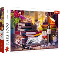 PUZZLE TREFL 2000 NOAPTEA PISICILOR - Img 1