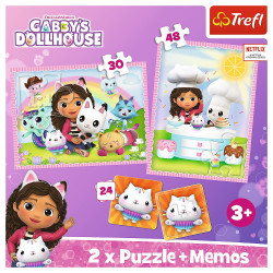 PUZZLE TREFL 2IN1 MEMO GABBYS DOLLHOUSE GABI SI PRIETENII EI - Img 5