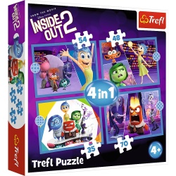 PUZZLE TREFL 4IN1 DISNEY INSIDE OUT 2 O LUME PLINA DE EMOTII - Img 1