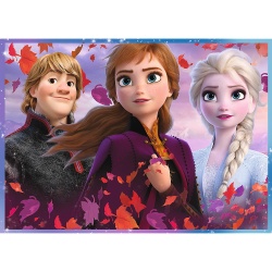 PUZZLE TREFL 4IN1 FROZEN2 CALATORIE CATRE NECUNOSCUT - Img 3