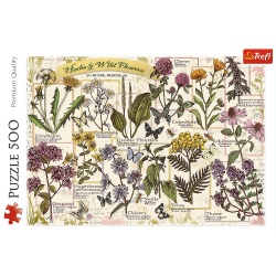 PUZZLE TREFL 500 PLANTE SI FLORI SALBATICE - Img 3