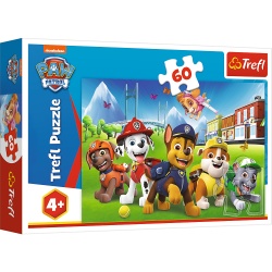 PUZZLE TREFL 60 PIESE PATRULA CATELUSILOR CATEII IN IARBA - Img 3