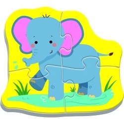 PUZZLE TREFL BABY CLASIC ANIMALE SAFARI 8 PIESE - Img 5