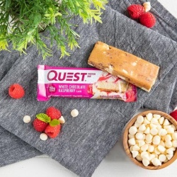 Quest Protein Bar, Baton Proteic, Cu Aroma De Ciocolata Alba Si Zmeura, 60g - Img 4