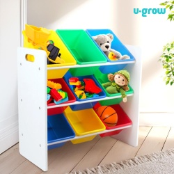Raft cu 9 cosuri multicolore, U-Grow
