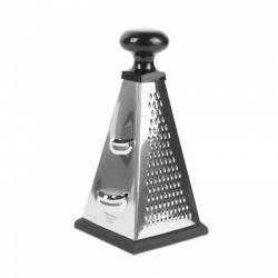 Răzătoare de bucătărie cu patru laturi - 23 x 11 x 11 cm - negru - Img 1