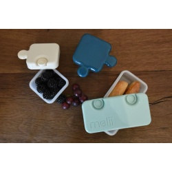 RECIPIENT HRANA BEBE MODEL PUZZLE, MELII LUXE, BLEUMARIN IVOIRE MENTA - Img 2