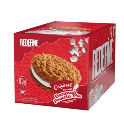Redefine Foods Oatmeal Protein Pie, Prajitura Cu Ovaz Si Proteine, 76 G - Img 4