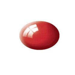 Rosu foc lucios RAL 3000, vopsea acrilica 18 ml