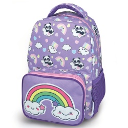 Rucsac Fantasy, cu 2 compartimente cu fermoar din poliester foarte rezistent, 29 x 22 x 10 cm (4 modele) - Img 3