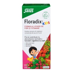 SALUS - FLORADIX® KIDS 250ML - FORMULA LICHIDA DE FIER SI VITAMINE