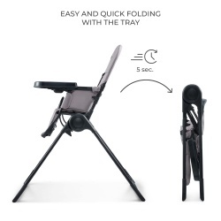 SCAUN DE MASA KINDERKRAFT BINCI, GREY - Img 2