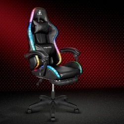 SCAUN GAMING GX-150 NEGRU LED MASAJ KRUGER&MATZ - Img 8