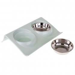 Set 2 buc. castron metalic cu suport pentru hranire animale de companie - Img 4