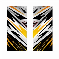 Set 2 stickere decorative pentru stalpii usilor, print autoadeziv de inalta rezolutie, dimensine 2 buc x 50 x 22 cm , cod: AVX-SSU-24 - Img 2