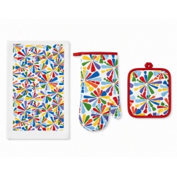 Set 3 piese:manusa, prosop, suport vase