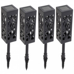 Set 4 lampi solare de gradina cu picior tip "Lampion" cu LED - Img 5
