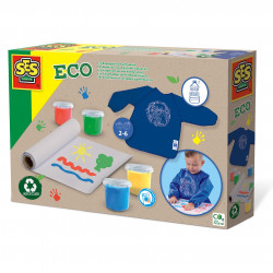 Set acuarele pentru degetele ECO si sort pentru copii