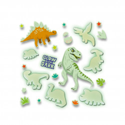 Set autocolante fosforescente cu dinozauri pentru copii - Img 3