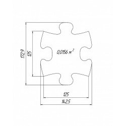 Set covorase ortopedice senzoriale puzzle Mini Puzzle Muffik - Img 2