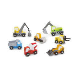 Set de 7 masinute utilitare din lemn - Img 2