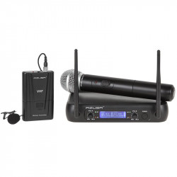 Set doua microfoane (mana + clip) vhf azusa - Img 1