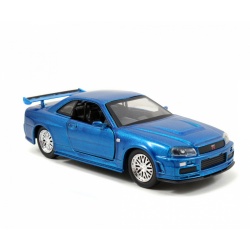 SET MASINUTE METALICE FAST & FURIOUS BRIAN&#39;S NISSAN SKYLINE GT-R(BNR34) SCARA 1 LA 32 - Img 6
