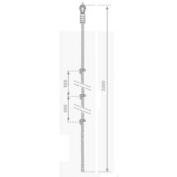 Sfoara catarat cu noduri pentru spatiile de joaca PH25 2 m - KBT - Img 2