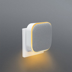 Sonerie wireless 2 in 1 si lumina de noapte - Kinetic - cu receptor dublu - alb - Img 4