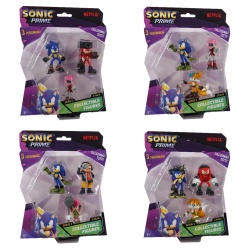 Sonic Prime - Set 3 figurine, blister, diverse modele, S2 - Img 1