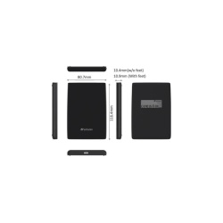 SSD SnG 512GB Slim Portabil USB 3.2 negru Verbatim - Img 4