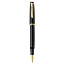 Stilou clasic p200 f cu patron,,penita din otel inoxidabil accesorii placate cu aur,corp negru