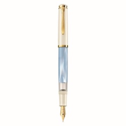STILOU CLASSIC M200 F PASTEL BLUE PENITA OTEL+ACCESORII PLACATE AUR 24K CUTIE CADOU