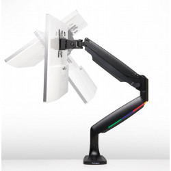 SUPORT de birou KENSINGTON, pt 1 TV/monitor plat, curbat, diag. max 34 inch, rotatie, inclinare, pivotare, orizontala, verticala, totala, max 9 Kg, "K59600WW"