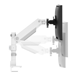 Suport dublu mon. birou NM 24"-34" alb - Img 13