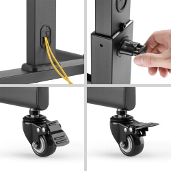 SUPORT TV STAND MOBIL 32-55 INCH 35KG CABLETECH - Img 3
