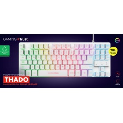 Tastatura Trust GXT833W Thado, alb - Img 14