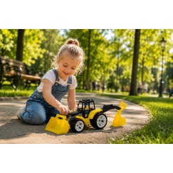 TRACTOR BAMS 2 CU 2 CUPE NEGRU GALBEN - Img 3