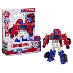 TRANSFORMERS CYBERWORLD ROBOT OPTIMUS PRIME CONVERTIBIL 10CM - Img 2
