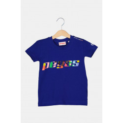 TRICOU LOGO MULTICOLOR COPII ROYAL BLU