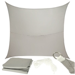 Umbrar de gradina dreptiunghiular, impermeabil, culoare Gri, dimensiune 4 x 3 m - Img 3