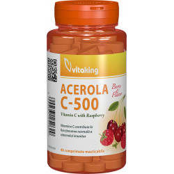 Vitamina c cu acerola 40cpr masticabile