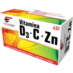 VITAMINA D3+C+ZN 40CPS
