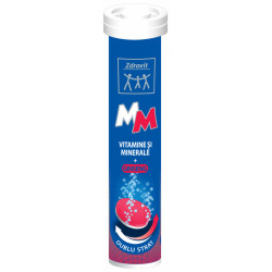 VITAMINE SI MINERALE+GINSENG 24CPR EFERVESCENTE