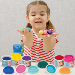 10 BORCANASE DE PLASTILINA FROZEN IN PUNGA DE PLASTIC - Img 3