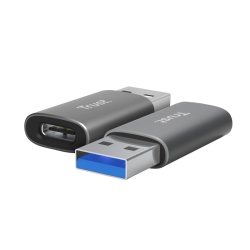 Adaptor Trust Calyx USB-A-USB-C, gri