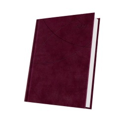 AGENDA DATATA A5 352PAG PREMIUM DELUXE FAVIGNANA COPERTA PIELE SINTETICA ROSU BURGUNDY FOLIO AURIU 2027