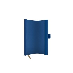 AGENDA NEDATATA A5 CASTELLI, COPERTA FLEXIBILA NEBRASKA BLEUMARIN, ELASTIC BLEUMARIN, DICTANDO IVORY