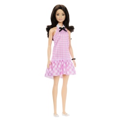 BARBIE FASHIONISTA PAPUSA BARBIE BRUNETA CU ROCHIE ROZ - Img 4